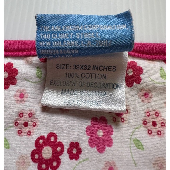 Snugtime Australia Pink Floral Flowers Cotton InfantBaby Kids Lovey Blanket - Picture 7 of 8